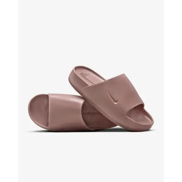 Nike Calm DX4816-201 Slippers Women's Smokey Mauve Texture Slides Comfort DSG684 - Picture 12 of 14